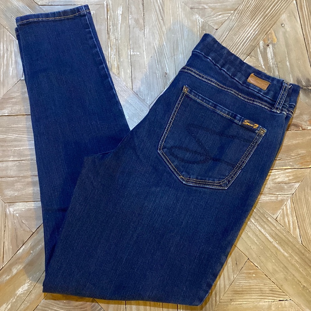 Seven7 Tummyless High Rise Skinny Denim Jeans Women’s 12